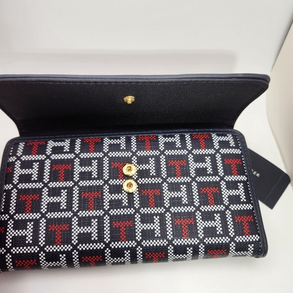 Tommy Hilfiger Leather Trim Wallet, Navy Blue - New with Tags - Picture 7 of 9